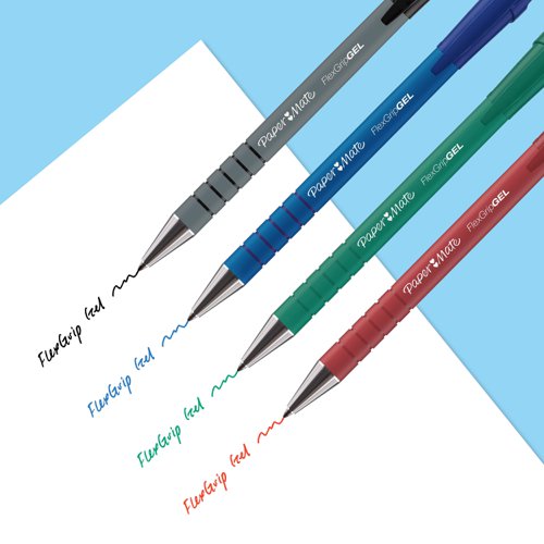 Paper Mate 2108217 FlexGrip Gel Pens Black Pack Of 12 | 33902J | Newell Brands
