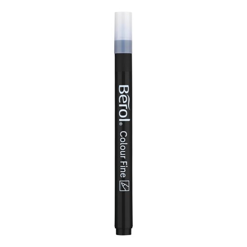 BR41503 | Berol provide long lasting pens that are designed with a fibre tip to ensure that they will not run dry. Designed for durability, these pens will last for up to 14 days without drying out even if the cap is left off. With water-soluble ink, it is easy to wash out stains in clothing or fabric too. The fine nib of Berol Colourfine pens delivers a crisp 0.6mm line that is ideal for fine illustration or colourful writing tasks.