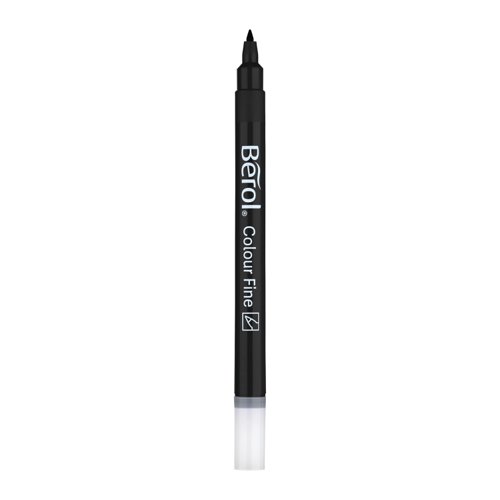 BR41503 | Berol provide long lasting pens that are designed with a fibre tip to ensure that they will not run dry. Designed for durability, these pens will last for up to 14 days without drying out even if the cap is left off. With water-soluble ink, it is easy to wash out stains in clothing or fabric too. The fine nib of Berol Colourfine pens delivers a crisp 0.6mm line that is ideal for fine illustration or colourful writing tasks.