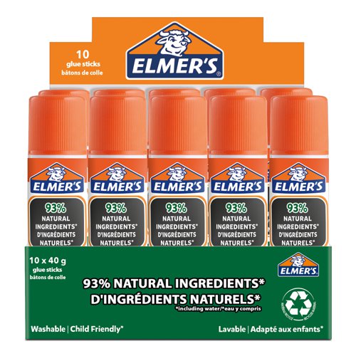 Elmers 40g Pure Glue Stick Box of 10