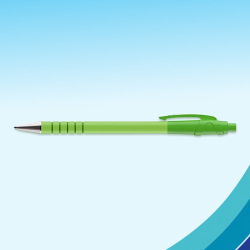 FlexGrip Ultra Retro Ballpoint Pens Medium 1.0mm Tip Black Ink (Pack 5) 2171853  11094NR