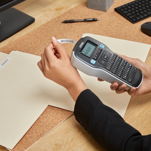 Dymo LabelManager 160 Label Maker Handheld Label Printer with Black and White D1 Label Tape 12mm 2174612
