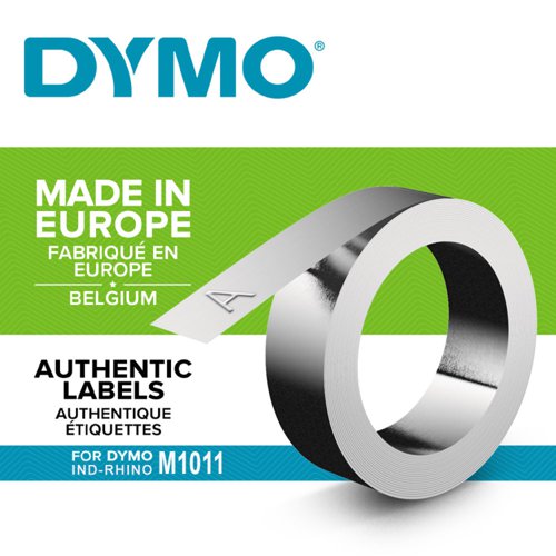 Dymo 32500 12mm Stainless Steel Non Adhesive Embossing Tape - S0720170 15462J