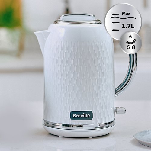 Breville VKT117 Curve Kettle White/Chrome VKT11701