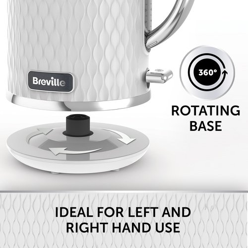 Breville VKT117 Curve Kettle White/Chrome VKT11701