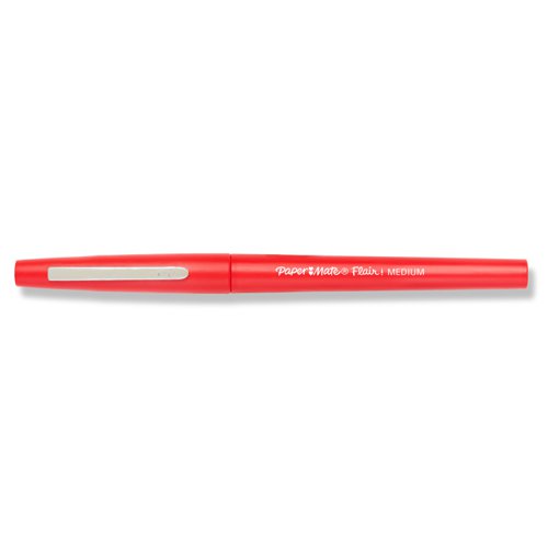 Paper Mate Flair Felt Tip Pens 1.0mm Tip 0.8mm Line Red Ref S0190993 [Pack 12]