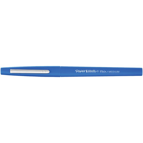 Paper Mate Flair Fibre Tip Pen Medium Point 0.7mm Blue (Pack 12) S0191013  56295NR