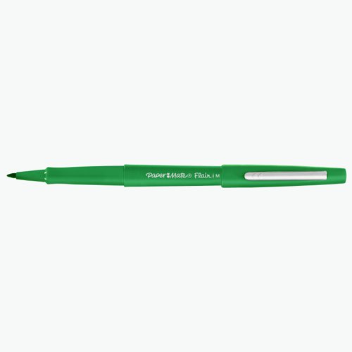 Paper Mate S0191033 Flair Pen 0.7 - 1mm Medium Tip Green Ink Box of 12 | 33900J | Newell Brands