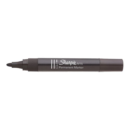 Sharpie M15 Permanent Marker Bullet Tip Black (Pack of 12) S0192582 - GL55211