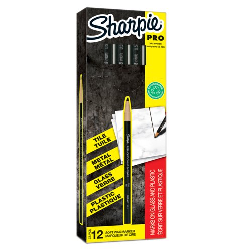 Sharpie S0305071 Black China Marker Box of 12