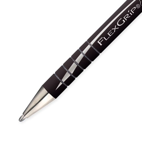 PaperMate Flexgrip Elite Retractable Ballpoint Pen Medium Black (Pack of 12) S0767600 GL76760 Buy online at Office 5Star or contact us Tel 01594 810081 for assistance