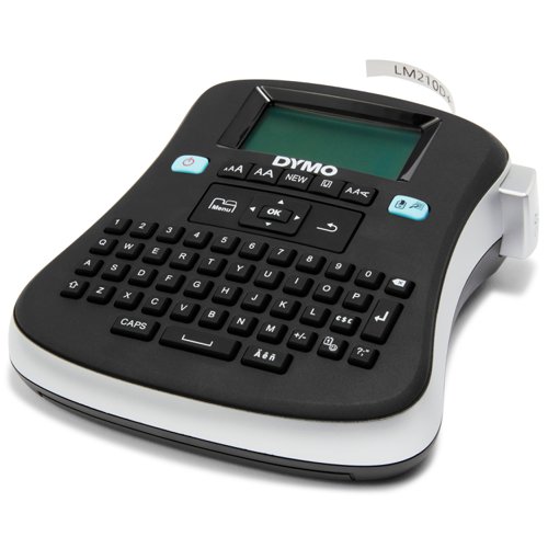 Dymo LabelManager 210D Desktop Label Printer QWERTY Keyboard Black/Silver - S0784440