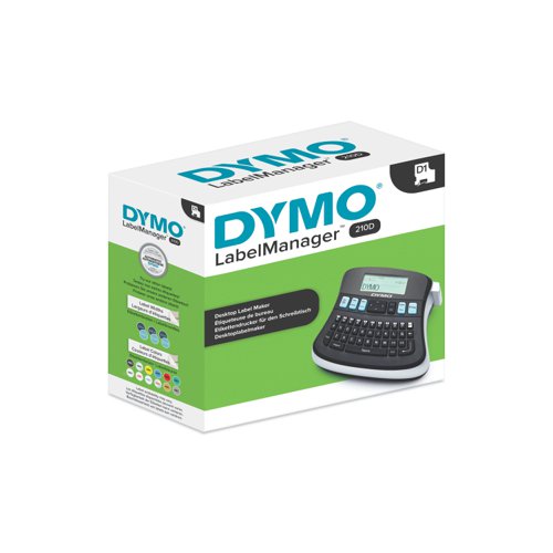 Dymo LabelManager 210D Desktop Label Maker Multi-language QWERTY D1 Ref S0784440