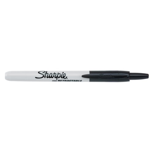 Sharpie Retractable Marker Fine Black (Pack of 12) S0810840