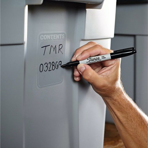 Sharpie Permanent Marker Fine Tip 0.9mm Line Black (Pack 12) - S0810930