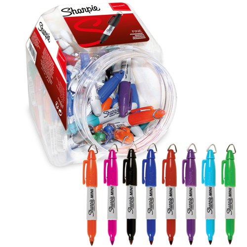 Sharpie Mini Permanent Fun Assorted Canister of 72