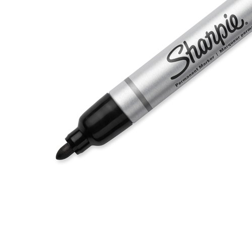 Sharpie Pro Metal Barrel Permanent Marker Bullet Tip 1.0mm Line Black (Pack 12) - S0945720