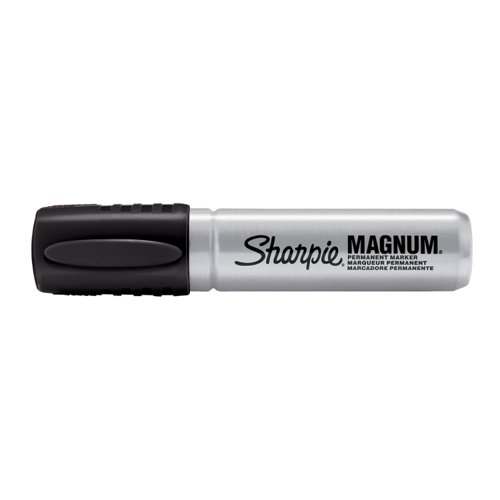 Sharpie Pro Magnum Permanent Marker Large Chisel Tip 14.8mm Line Black Ref S0949850 [Pack 12]