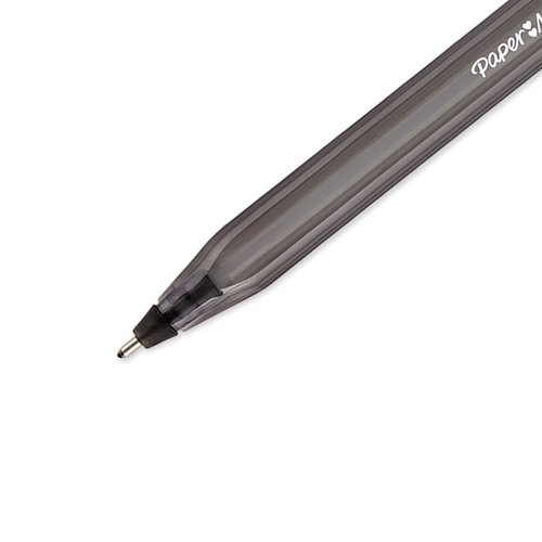 Paper Mate InkJoy 100 Ball Pen Medium 1.0 Tip 0.7mm Line Black Ref S0957120 [Pack 50]