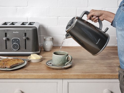 Breville Bold Variable 2 Slice Toaster Grey Silver Chrome VTR002 Ryman Business UK