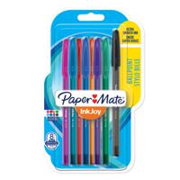 Paper Mate 1956737 InkJoy 100 Ball Pen Medium Tip Assorted Colours Pack of 8