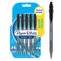 Paper Mate 2027751 Flexgrip 5 pack Black ink Retractable Ball Pen