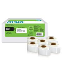 Dymo LabelWriter Self Adhesive Return Address Labels 25x54mm Roll 500 Labels (Pack 6) 2177564