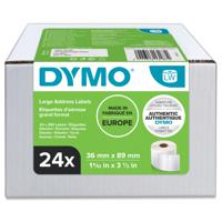 Dymo 99012 24 Rolls of 36mm x 89mm Large Address - BOX DAMAGED