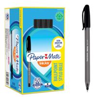 Paper Mate InkJoy 100 Ballpoint Pen 1.0mm Tip 0.7mm Line Black (Pack 50) - S0957120