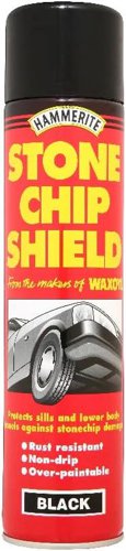 Hammerite Stone Chip Shield Underbody Black Metal Paint  600Ml Aerosol