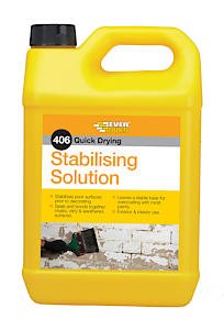 Everbuild 406 Quick Drying Stabilising Solution Clear 5 Litre , Pack Of 1
