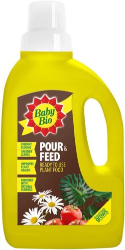 Baby Bio Pour & Feed Liquid Plant Food, 1L