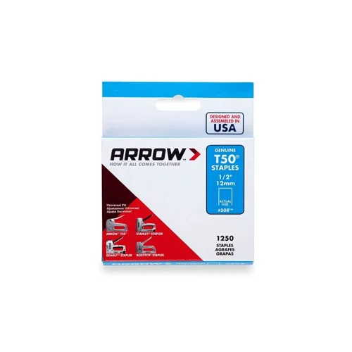 Arrow T50 Series Staples 12mm Stainless Steel