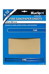 Blue Spot Tools 19851 Fine Sandpaper, Black, 230 X 280 Mm