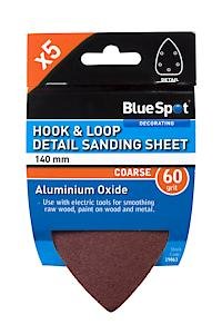 Blue Spot Tools 19863 60 Grit Detail Sanding Pads, Brown