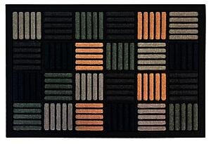 Scrape Sorb Premium Doormat Parquet Multi 45 x 60cm Durable Nylon Pile