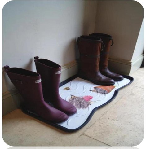 Bree Merryn Printed Hedgehog Utility Tray  38cm x 75cm  Boot & Shoe Tidy
