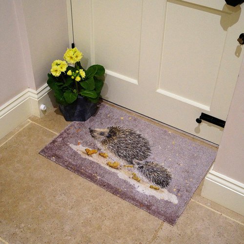 Bree Merryn Hedgie Hike Luxury Washable Doormat HEDGEHOG 50 x 75cm