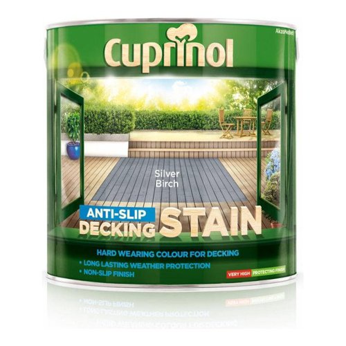 Cuprinol Anti Slip Decking Stain Silver Birch 2.5 Litre