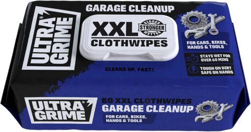 Ultragrime Garage Xxl Wipes Heavy Duty 80 Thick Big Wipes