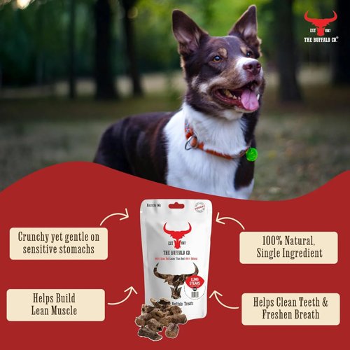 Buffalo Lung Steaks Dog Treat
