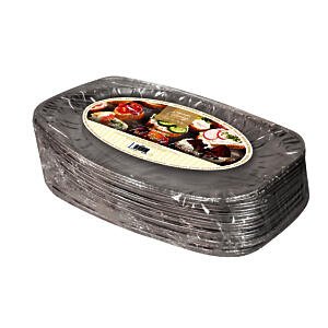 Kingfisher Aluminium Disposable Catering Serving Party Foil Platters 14” 20 Pack