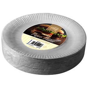 Kingfisher Kcp1009 White Disposable Paper Plates 9” Pack Of 100