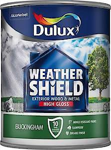 Dulux Weather Shield Exterior High Gloss Paint, 2.5 L - Oxford Blue