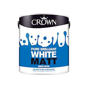 Crown Pure Brilliant White Matt Emulsion 2.5 Litre