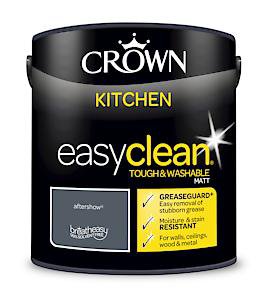 Crown 2.5L Easyclean Kitchen Matt Emulsion Multi Surface Paint Afternoon Tea