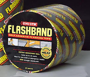 Bostik Flash band Self Adhesive Flashing Tape Grey, 100mm X 10m