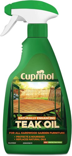 Cuprinol Natural Enhancing Teak Oil Woodcare for all hardwood Clear 500ml