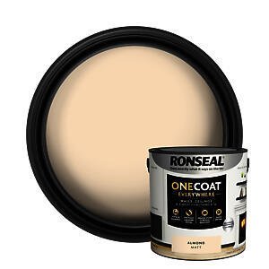 Ronseal One Coat Everywhere Paint Almond Matt 2.5L