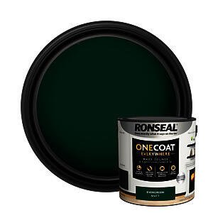 Ronseal One Coat Everywhere Paint Evergreen Matt 2.5L